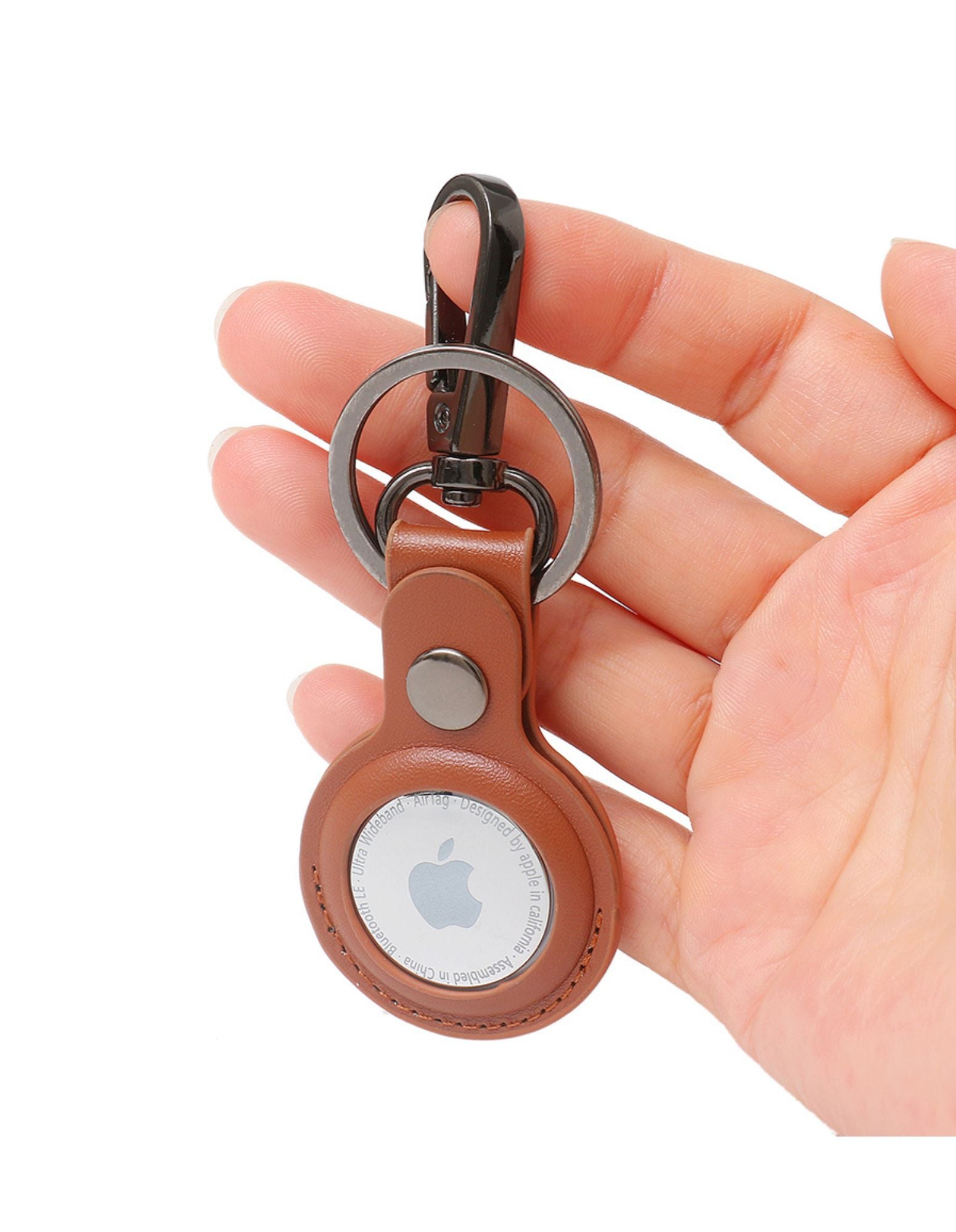 TILBA Airtag Keyring X 2 I Tan