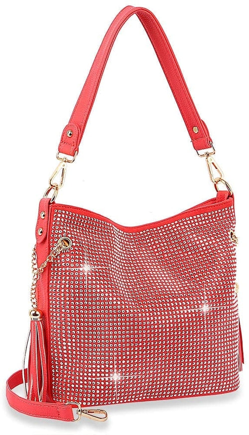 Sparkling Rhinestone Hobo Handbag